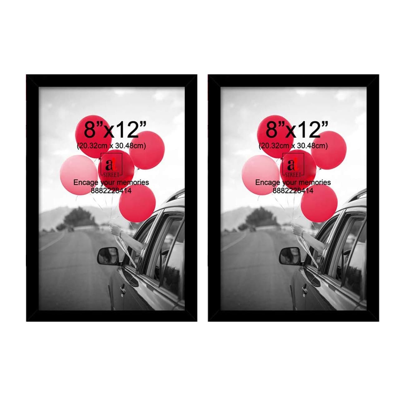 Art Street A4 Document Photo Frame Set of 2 Black Photo Frames for Home and Office decoration (Photo Size 8 x 12 Inches) - Image 7