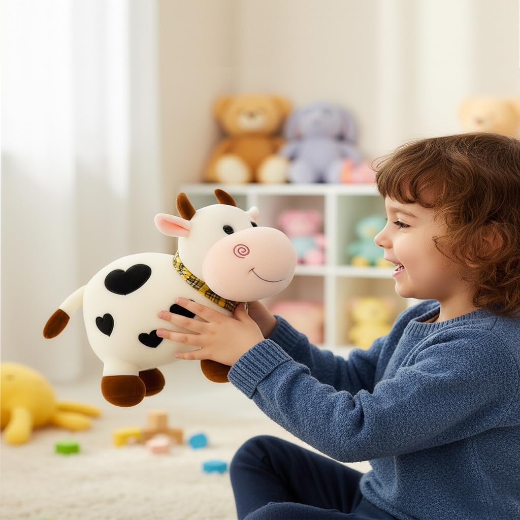 Babique Cow Tremp Plush Soft Toy Cute Kids Animal Home Decor Boys/Girls (Pack of 1)(30 cm) - Image 3