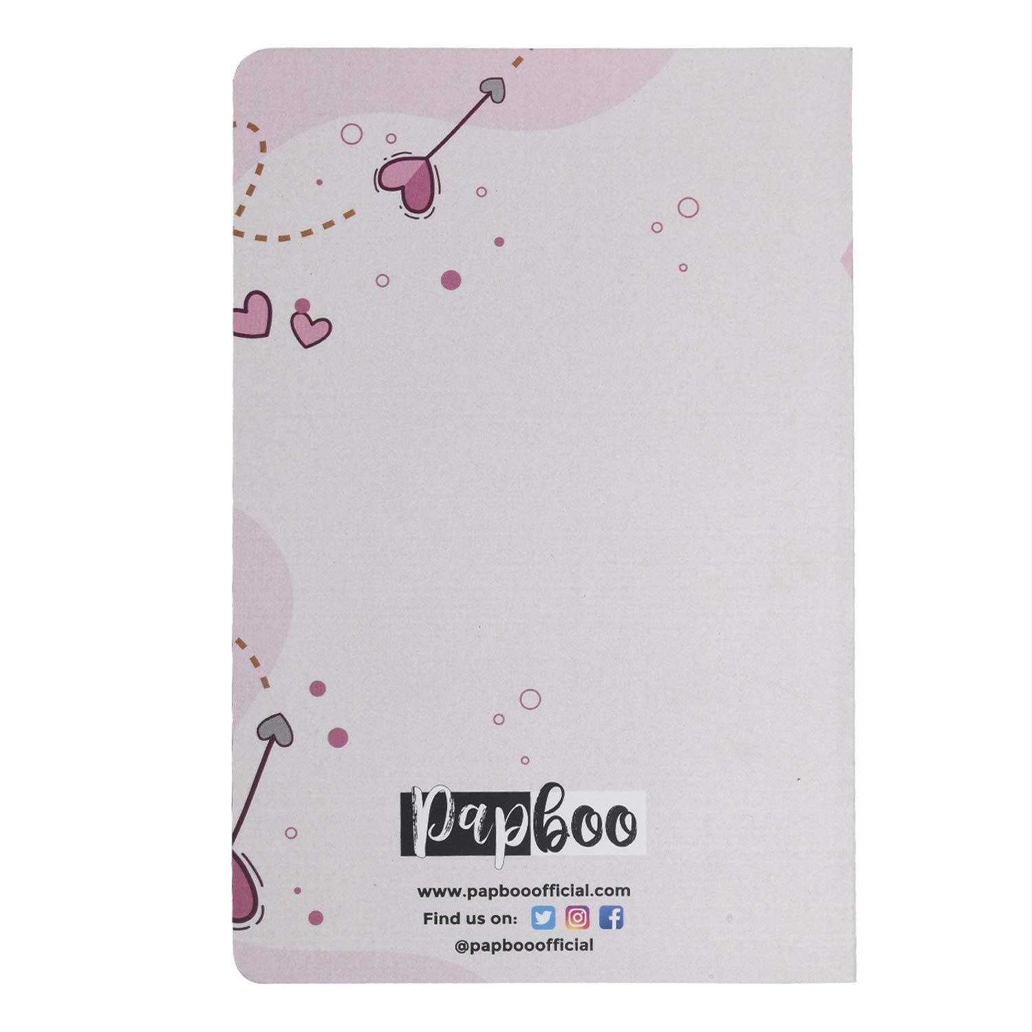 Papboo Unruled A5 Relatable Together for Lovers, Love, Soft Bound Notebook (Matte Finished Cover, 120 Pages, 80 GSM, Round Edges) Journal Diary - Image 3