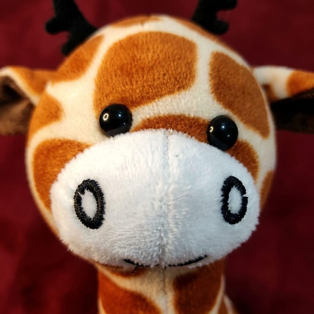 Giraffe Plush Toy Soft Stuffed Animal Gift for Kids, Toddlers, and Infants, Playroom Decor Item, Brown and Cream Spotted, Interactive Playtime Companion, Child-Friendly Fabric Cute Soft Toys - Image 5