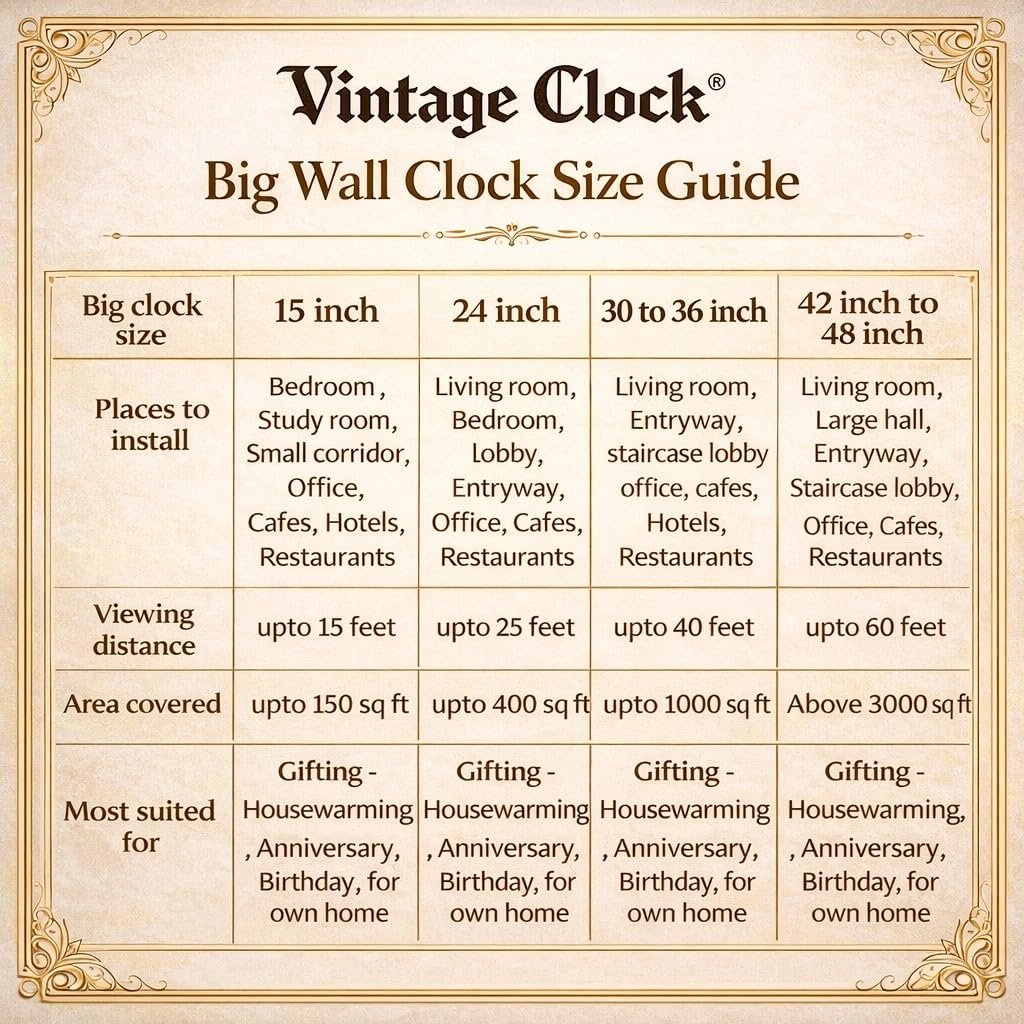 Vintage Handicraft Iron Art Ware/Handcrafted Decorative Brass Colour Wall Art Clock/VC-9023-S - Image 4