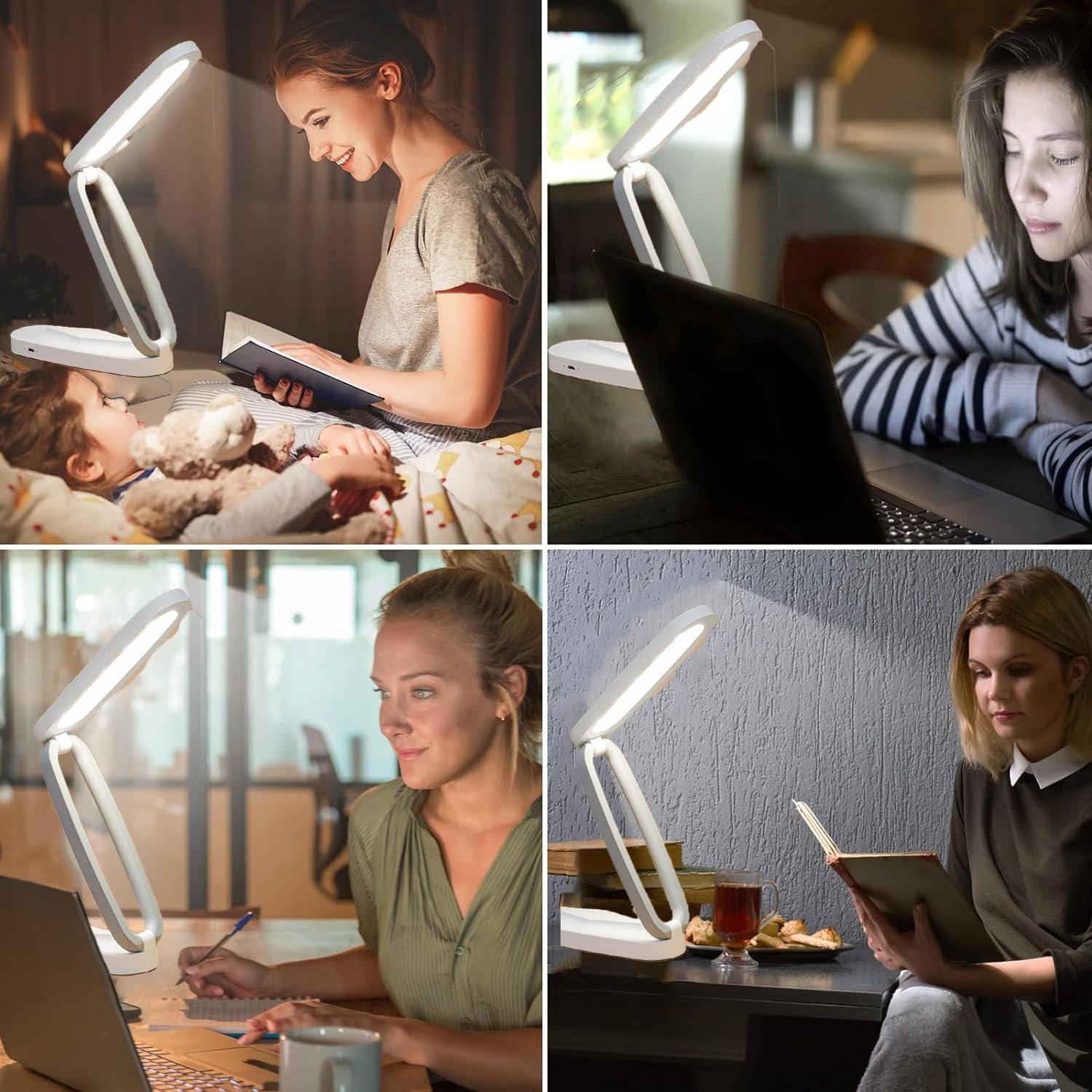 Fulminare Plastic LED Desk Lamp Dimmable Reading Table Lamp with USB Charging Port 3 Colour Mode,Touch Control Eye Caring, Desk for Study, Work (Pawn) - Image 7