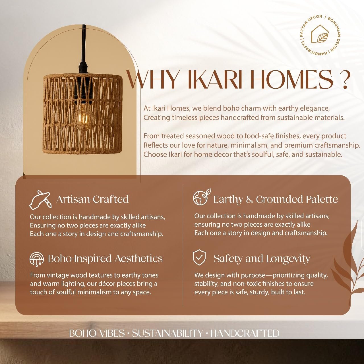 Ikari Homes Wooden Rectangular Photo Frame,Handcrafted Boho Design, Antique Finish,Set With High Definition Glass,Photo Frames For Table & Wall Mount,Home & Office Decor - 5 X 7 Inches - Image 7
