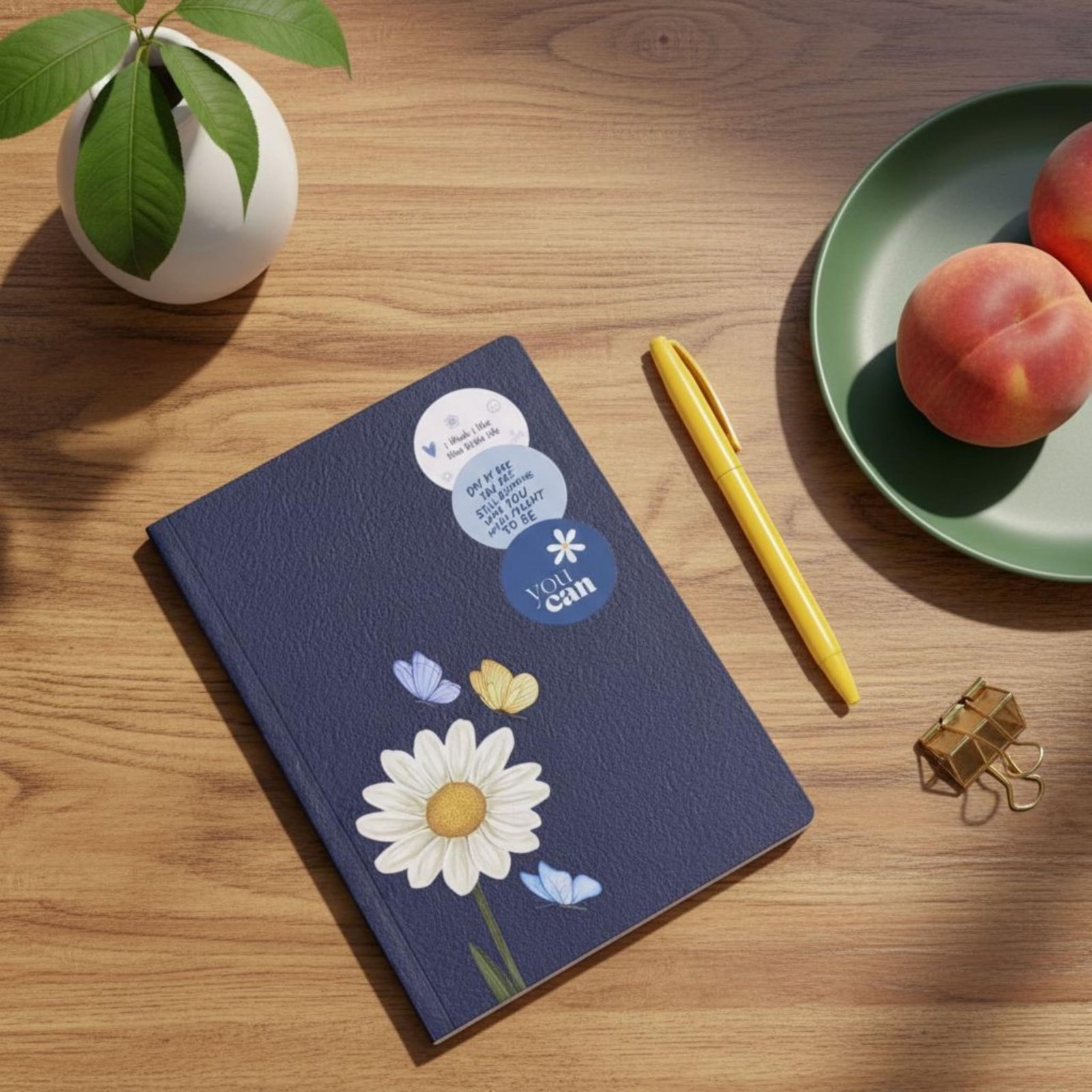 CRAFTOPIX Motivational Floral A5 Notebook Diary | 192 pages Softbound - Image 4